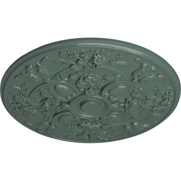 Baile Ceiling Medallion (Fits Canopies Up To 6), Hand-Painted Cloud Burst, 31 1/4OD X 2 1/4P